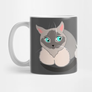 Mother cat and kitten siamese cats Mug